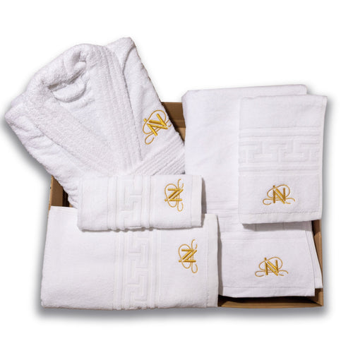 Pack albornoz y toallas - Mi tienda